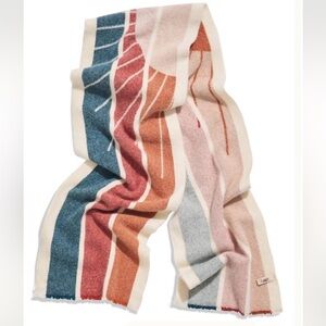 Faherty Sun and Waves Wool Scarf NWT